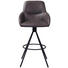 BARHOCKER in Grau, Schwarz - Schwarz/Grau, Design, Textil/Metall (50/104/53cm) - Novel BARHOCKER in Grau, Schwarz - Schwarz/Grau, Design, Textil/Metall (50/104/53cm) - Novel