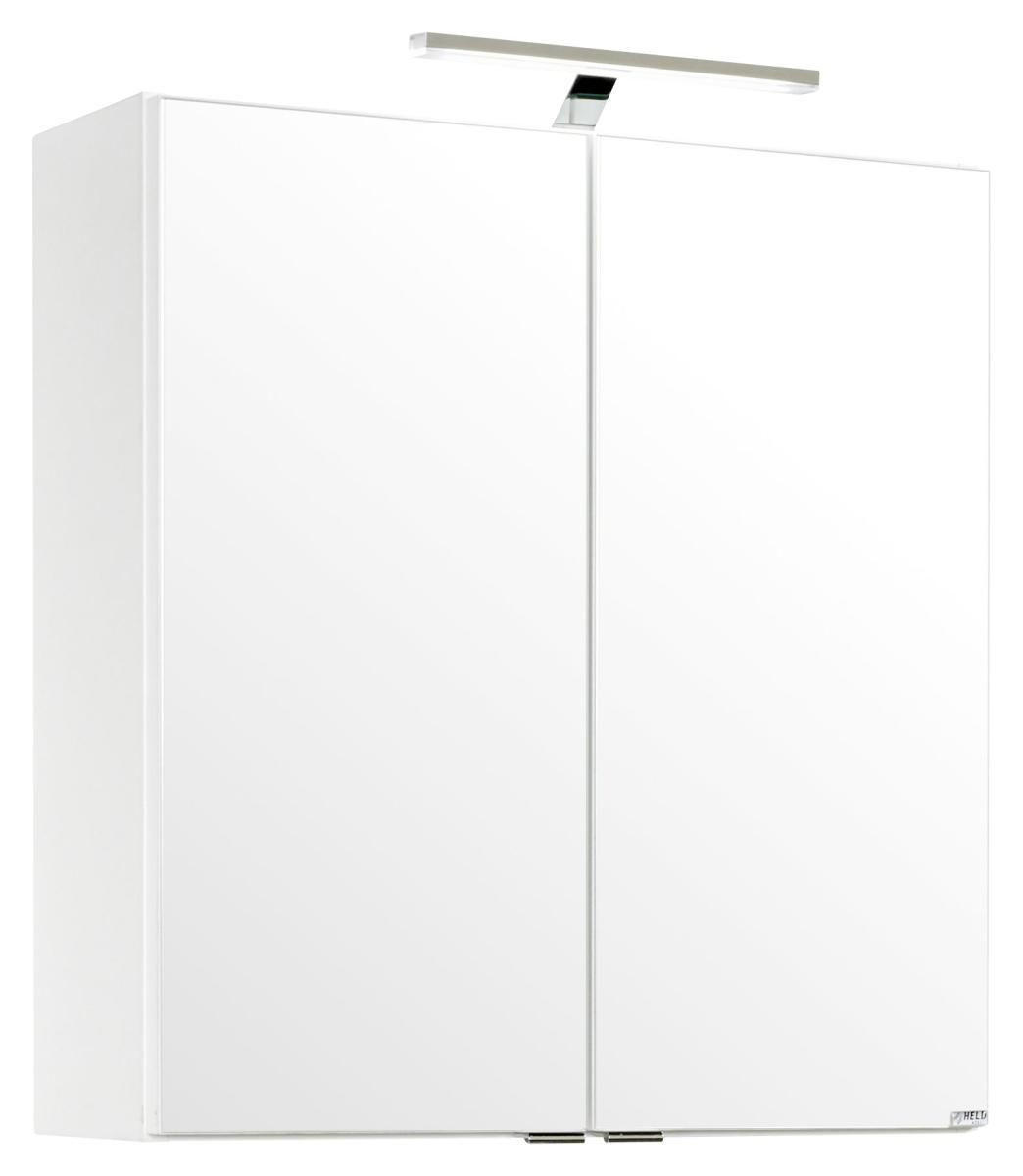 SPIEGELSCHRANK 60/65/20 cm  - Chromfarben/Weiß, MODERN, Holzwerkstoff/Metall (60/65/20cm) - Held