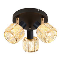 SPOTLIGHT Dubai 36/36/16 cm   - roséguld/svart, Klassisk, metall/glas (36/36/16cm)