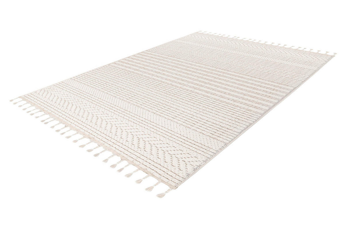 FLACHWEBETEPPICH 200/290 cm Elfenbein rechteckig  - Elfenbein, Basics, Textil (200/290cm) - Kayoom