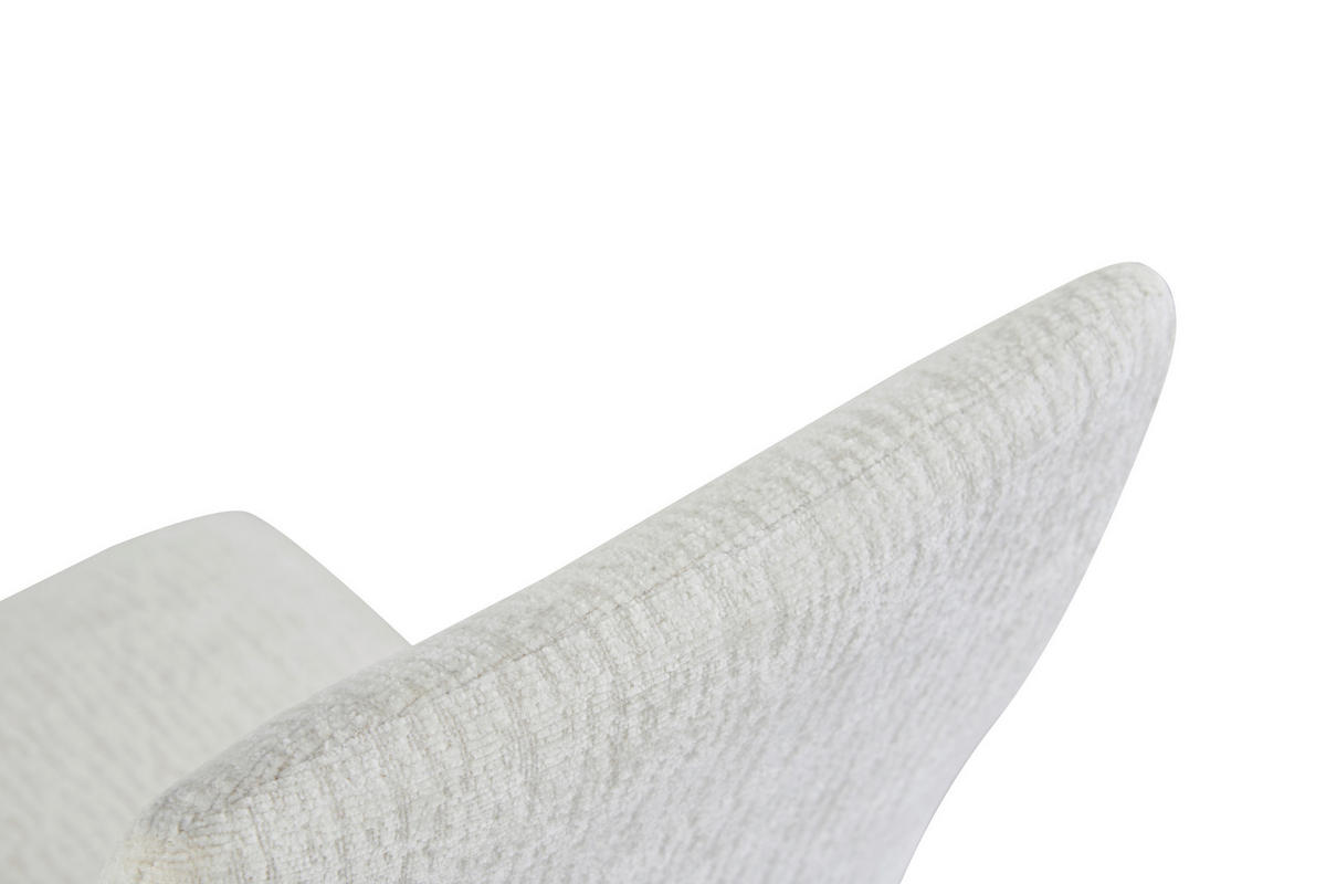 SCHWINGSTUHL-SET 2 Stück  in Webstoff  - Creme/Schwarz, MODERN, Textil/Metall (43/98/59cm) - MID.YOU