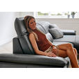 ECKSOFA Rivello Anthrazit Echtleder  - Anthrazit/Schwarz, Design, Leder/Metall (328/193cm) - Dieter Knoll
