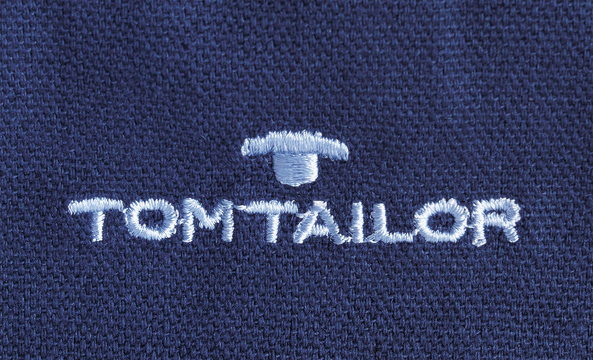 KISSENHÜLLE Dove Signature 40/40 cm  - Blau/Dunkelblau, KONVENTIONELL, Textil (40/40cm) - Tom Tailor