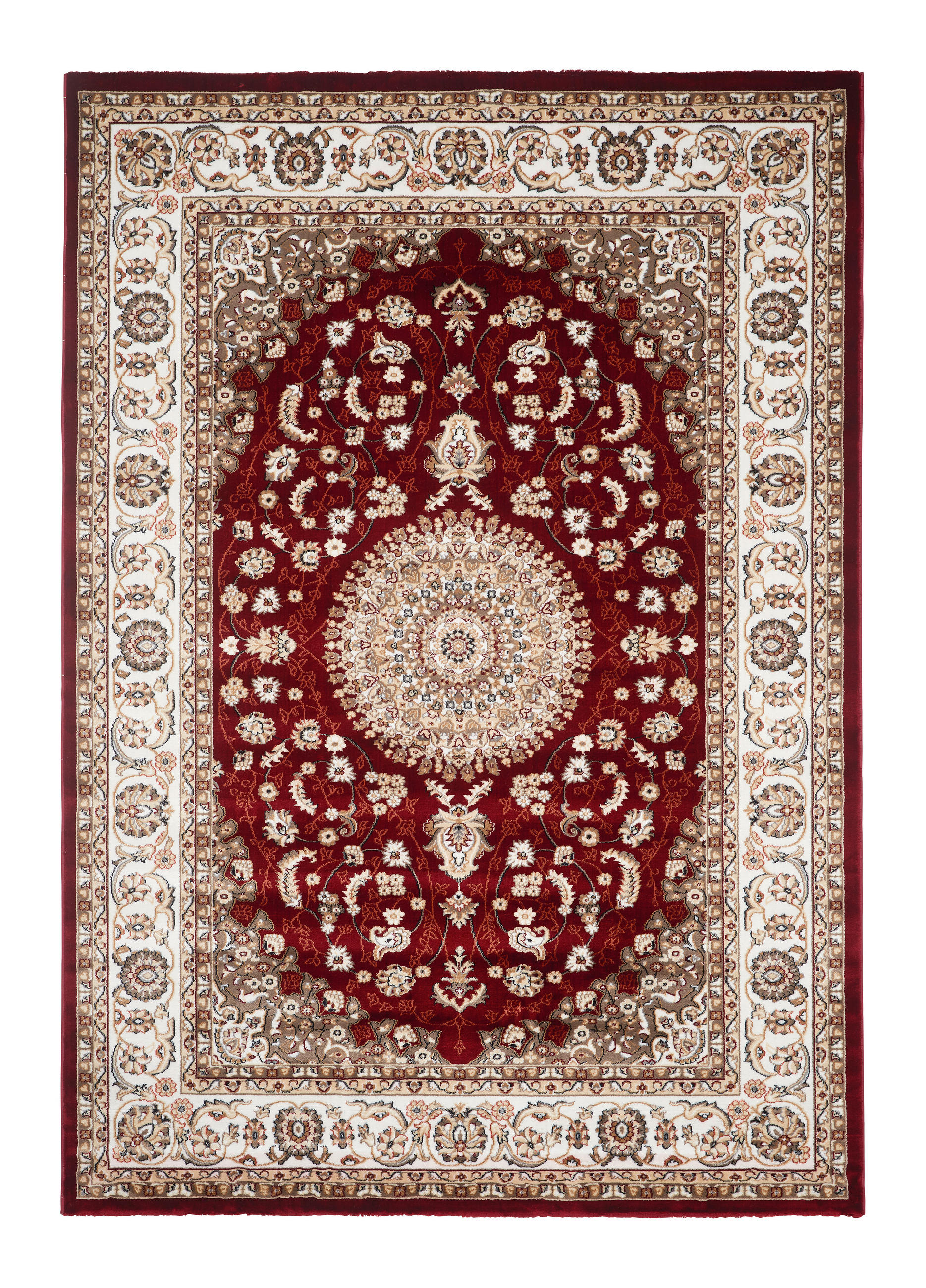 Orientalischer Webteppich Rot Naturfaser Donald 160x230 Cm