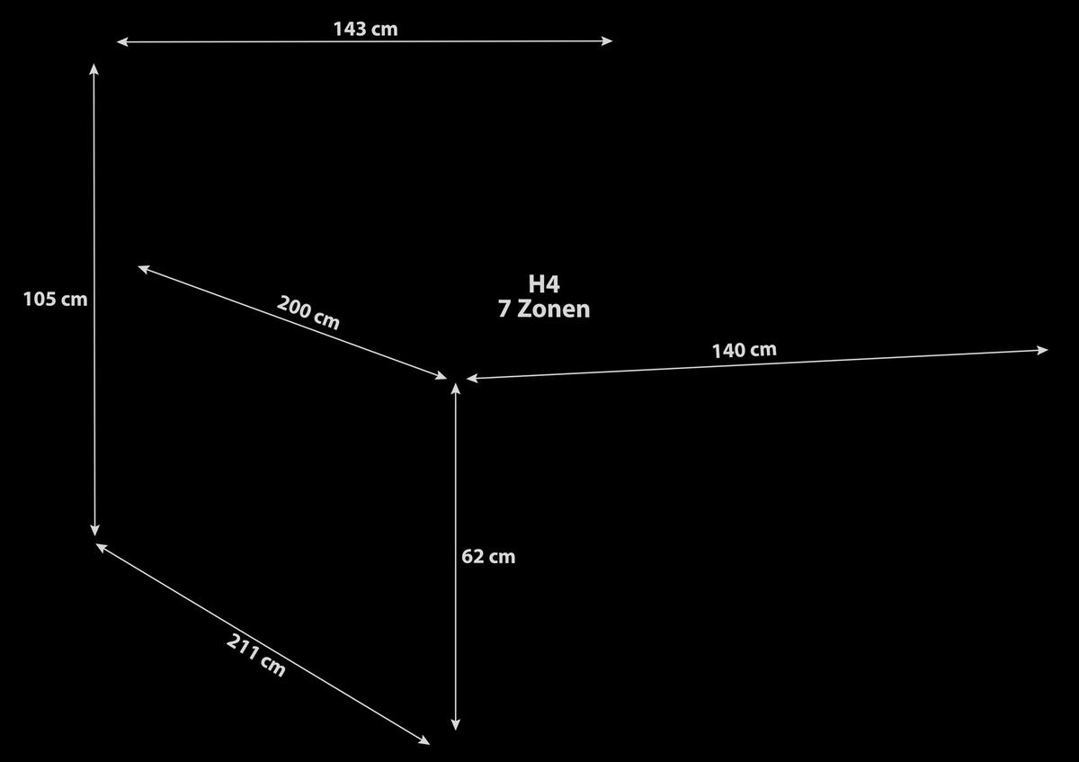 BOXSPRINGBETT 140/200 cm  in Hellgrau  - Hellgrau/Schwarz, KONVENTIONELL, Holz/Kunststoff (140/200cm) - MID.YOU