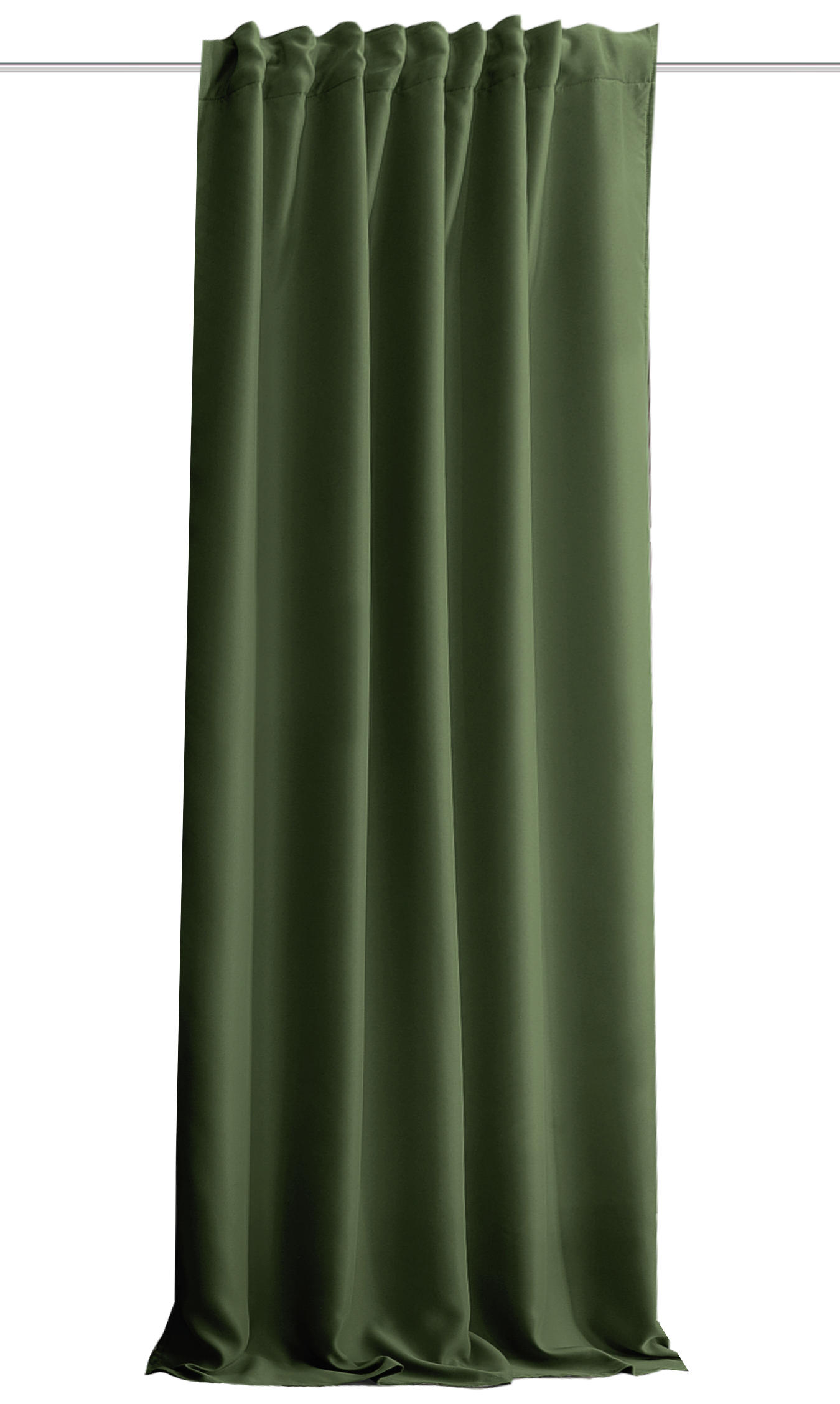 LÄRMSCHUTZVORHANG  Verdunkelung  135/245 cm   - Olivgrün, KONVENTIONELL, Textil (135/245cm)