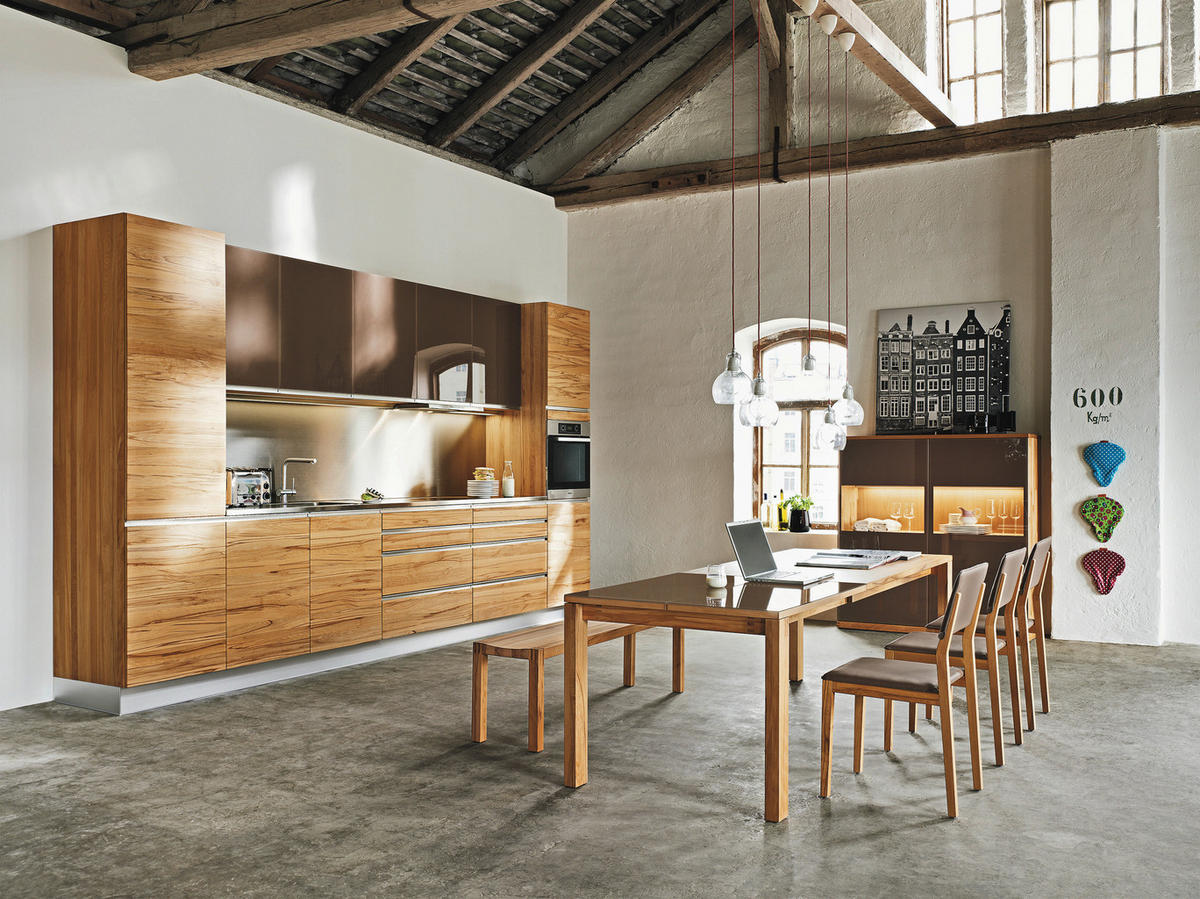 EINBAUKÜCHE   - Natur, Holz - TEAM 7