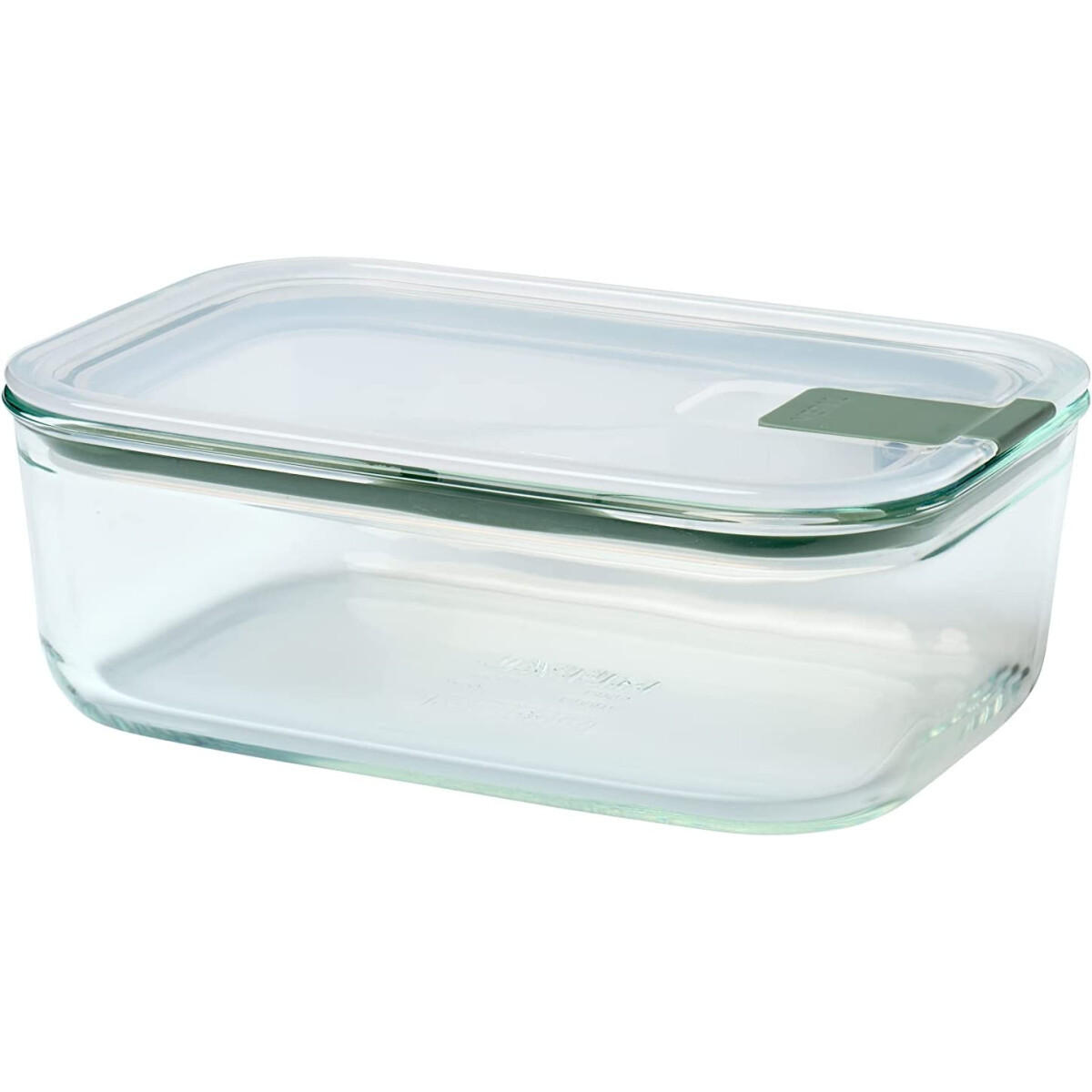 FRISCHHALTEDOSE EASYCLIP 1,0 L  - Transparent/Olivgrün, KONVENTIONELL, Glas/Kunststoff (19,8/13,9/7cm) - Mepal
