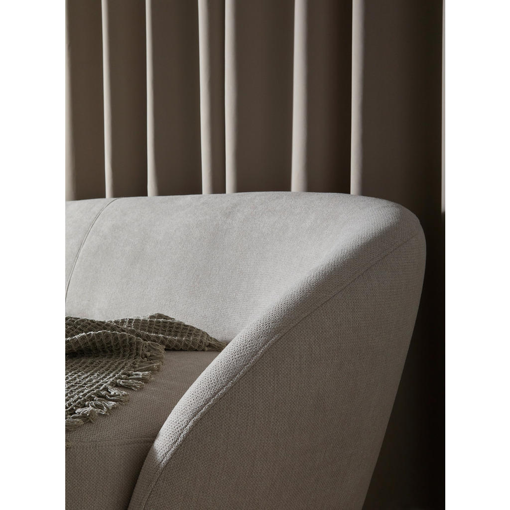 Thumbnail - Ambia Home Bigsofa, Beige, Textil, 2-3-Sitzer, Füllung: Schaumstoff, 245x81x120 cm, Stoffauswahl, Wohnzimmer, Sofas & Co...