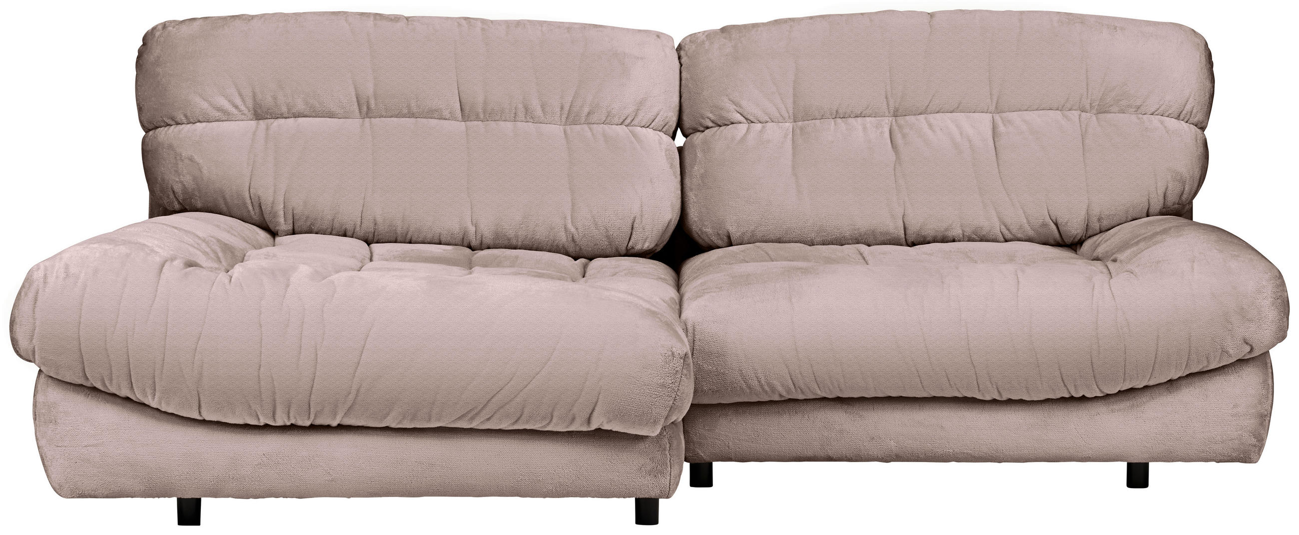 HÖRNSOFFA i plysch beige  - beige/svart, Design, textil/plast (170/250cm) - MID.YOU