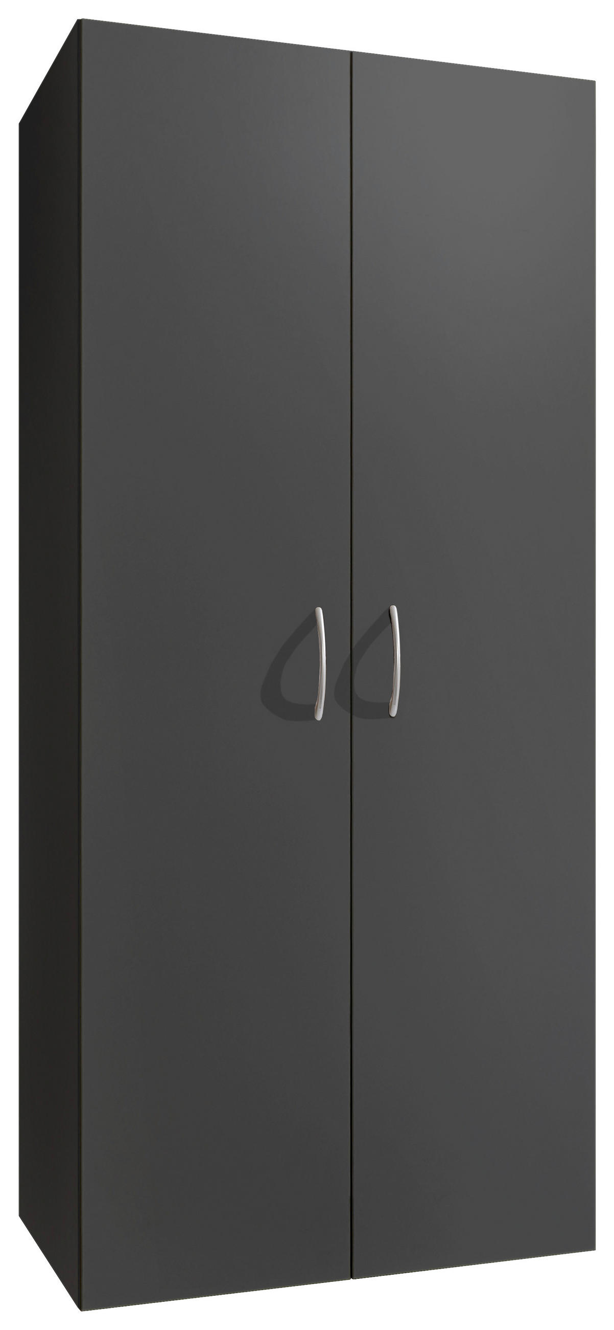 MEHRZWECKSCHRANK 80/185/40 cm in Graphitfarben - Alufarben/Graphitfarben, KONVENTIONELL, Holzwerkstoff/Kunststoff (80/185/40cm) - Xora