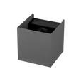 LED-WANDLEUCHTE Atlas 10/10/10 cm  - Dunkelgrau, Basics, Kunststoff/Metall (10/10/10cm) - Novel