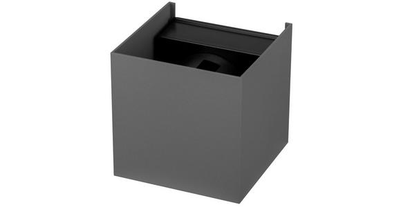 LED-WANDLEUCHTE Atlas 10/10/10 cm  - Dunkelgrau, Basics, Kunststoff/Metall (10/10/10cm) - Novel