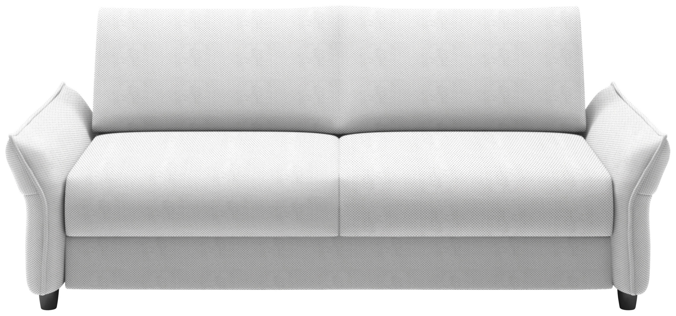 SCHLAFSOFA Webstoff Silberfarben  - Silberfarben/Schwarz, KONVENTIONELL, Kunststoff/Textil (198/82/106cm) - MID.YOU