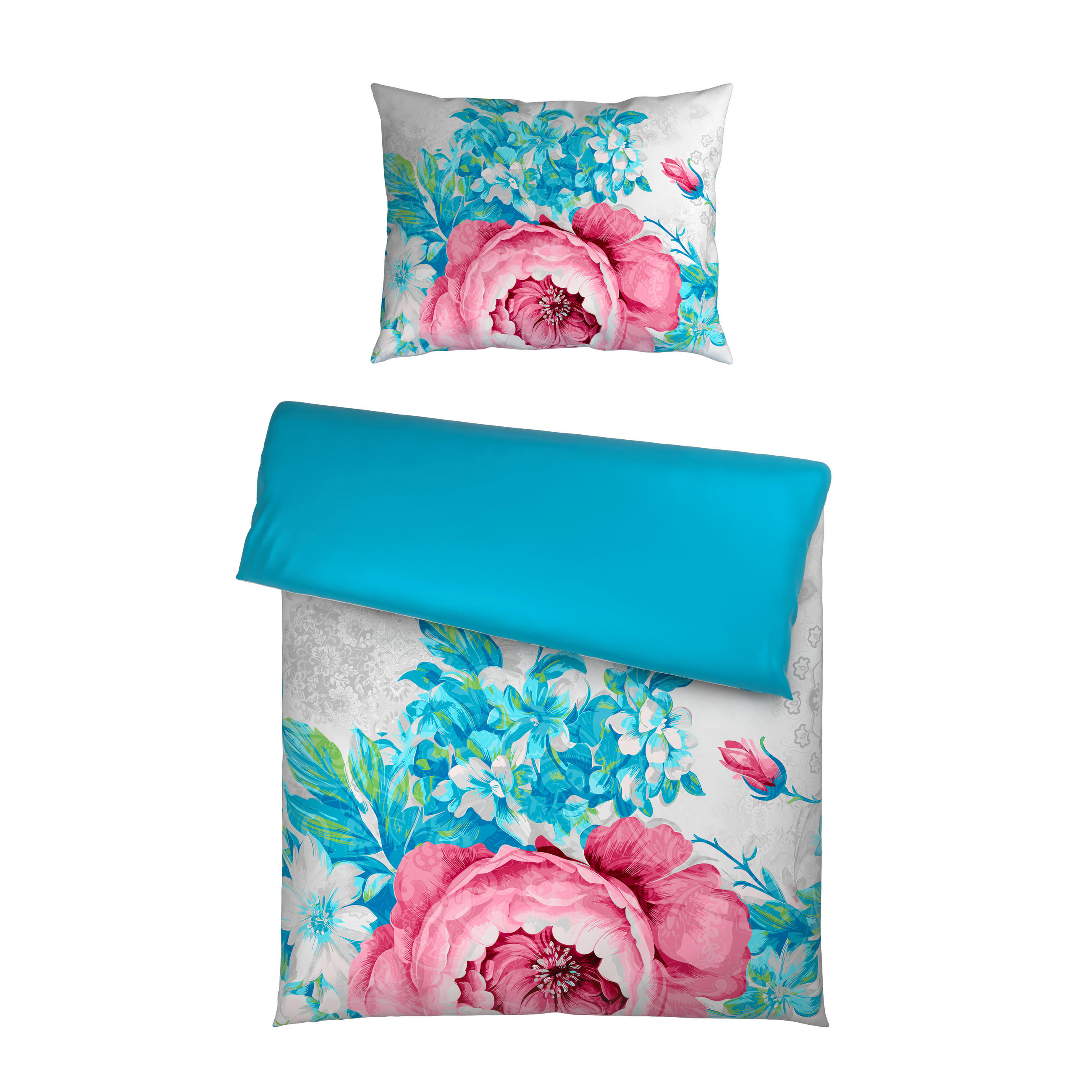 WENDEBETTWÄSCHE TANJA Satin 140/200 cm  - Multicolor, Trend, Textil (140/200cm) - Esposa