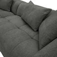ECKSOFA in Flachgewebe Schwarz  170/280 cm  - Schwarz, KONVENTIONELL, Kunststoff/Textil (170/280cm) - Carryhome