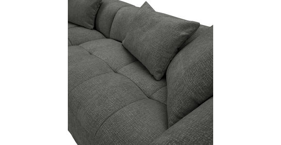 ECKSOFA in Flachgewebe Schwarz  170/280 cm  - Schwarz, KONVENTIONELL, Kunststoff/Textil (170/280cm) - Carryhome
