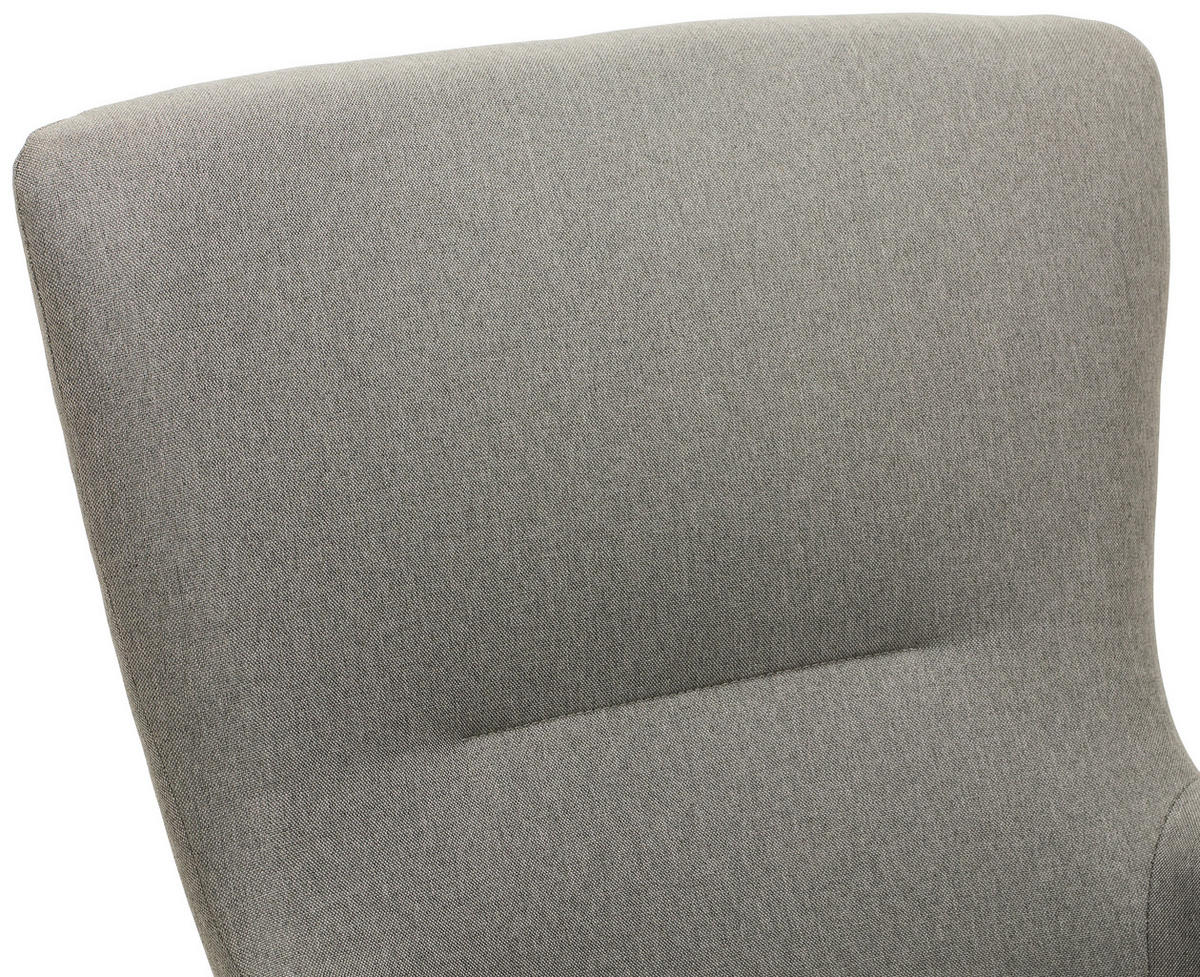 SCHAUKELSTUHL in Webstoff Grau  - Grau, LIFESTYLE, Holz/Textil (71/94/91cm) - Novel