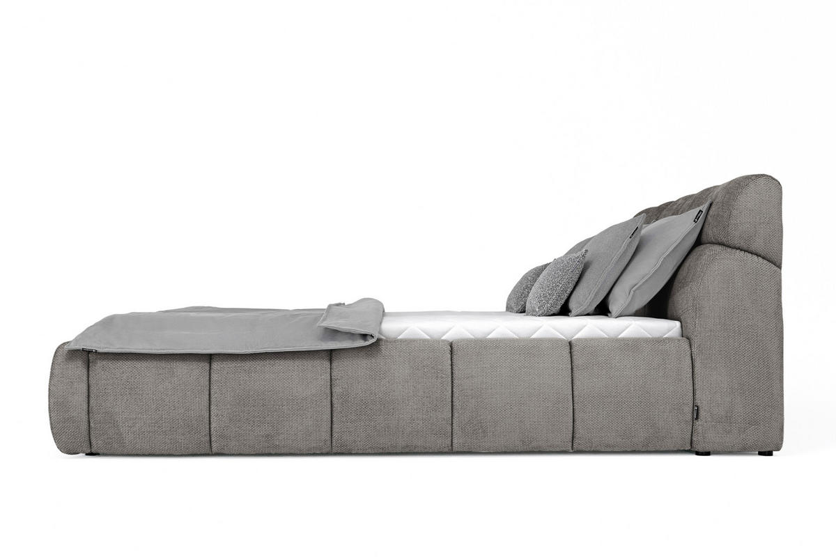 POLSTERBETT 180/200 cm  in Beige  - Beige/Schwarz, Design, Kunststoff/Textil (180/200cm) - Esposa