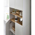 HOCHSCHRANK 61,6/182,8/32,2 cm  - Eichefarben/Weiß, KONVENTIONELL, Holzwerkstoff (61,6/182,8/32,2cm) - Xora