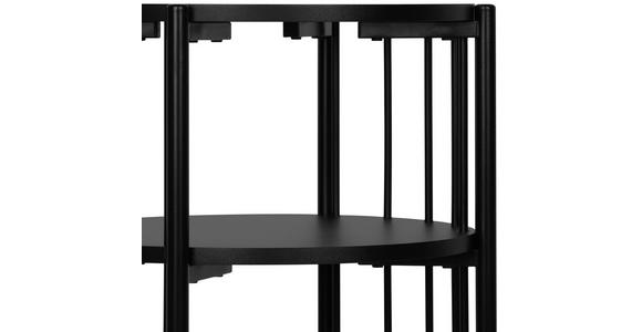 BEISTELLTISCH 43,8/43,8/60 cm Schwarz rund  - Schwarz, Trend, Holzwerkstoff/Metall (43,8/43,8/60cm) - Xora