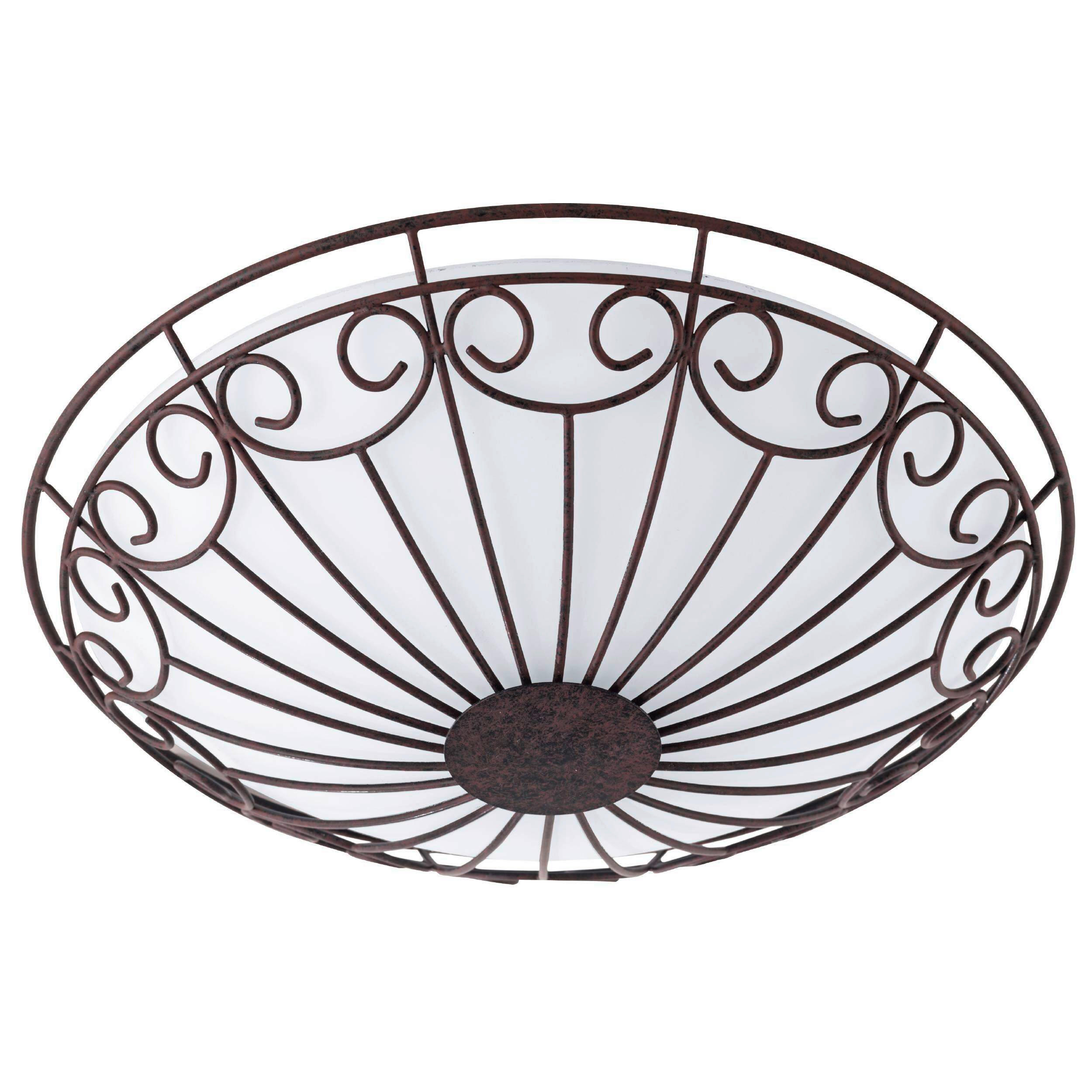 TAKLAMPA Colti 35/9,5 cm  - vit/brun, Klassisk, metall/glas (35/9,5cm) - Eglo