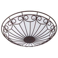 TAKLAMPA Colti 35/9,5 cm  - vit/brun, Klassisk, metall/glas (35/9,5cm) - Eglo