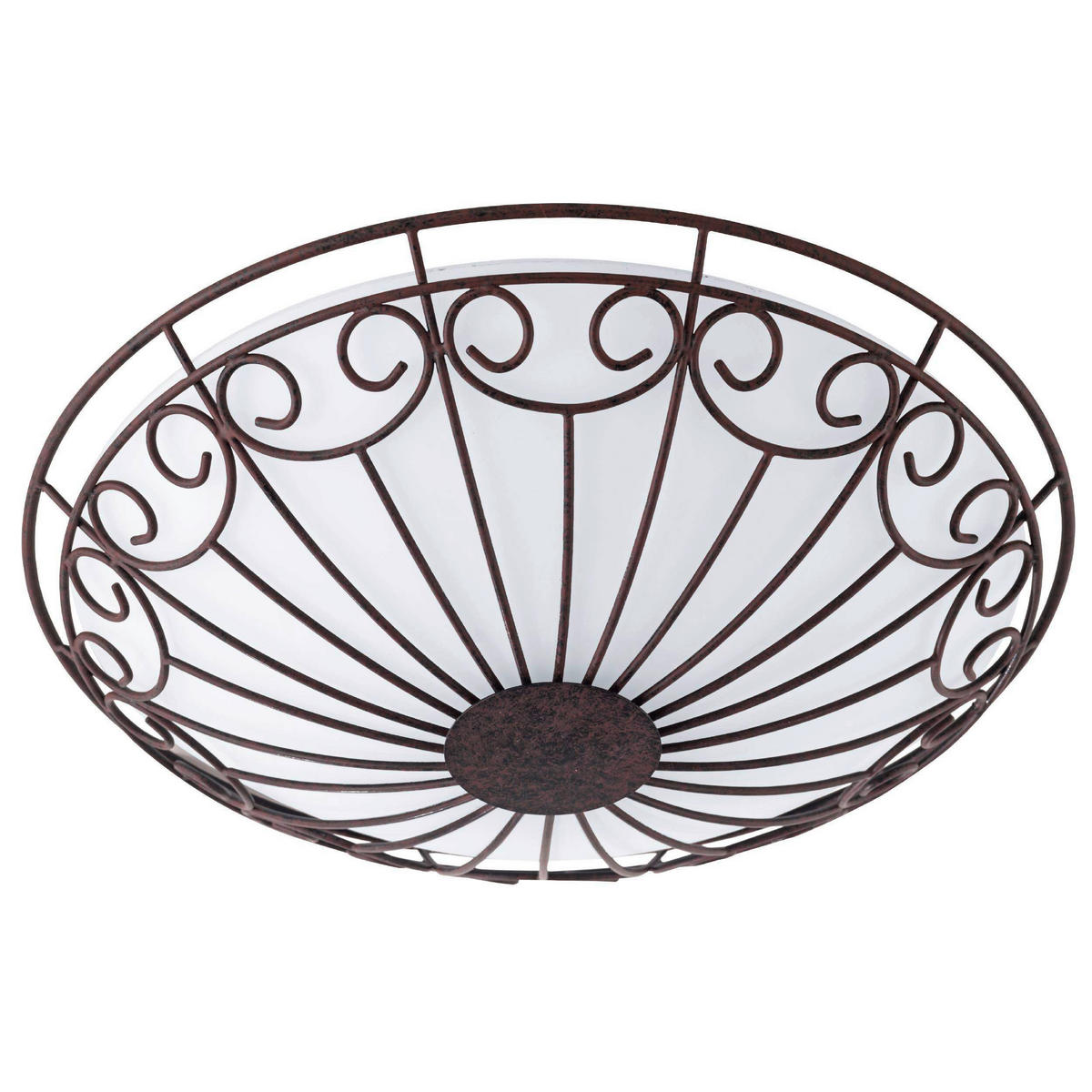 TAKLAMPA Colti 35/9,5 cm  - vit/brun, Klassisk, metall/glas (35/9,5cm) - Eglo