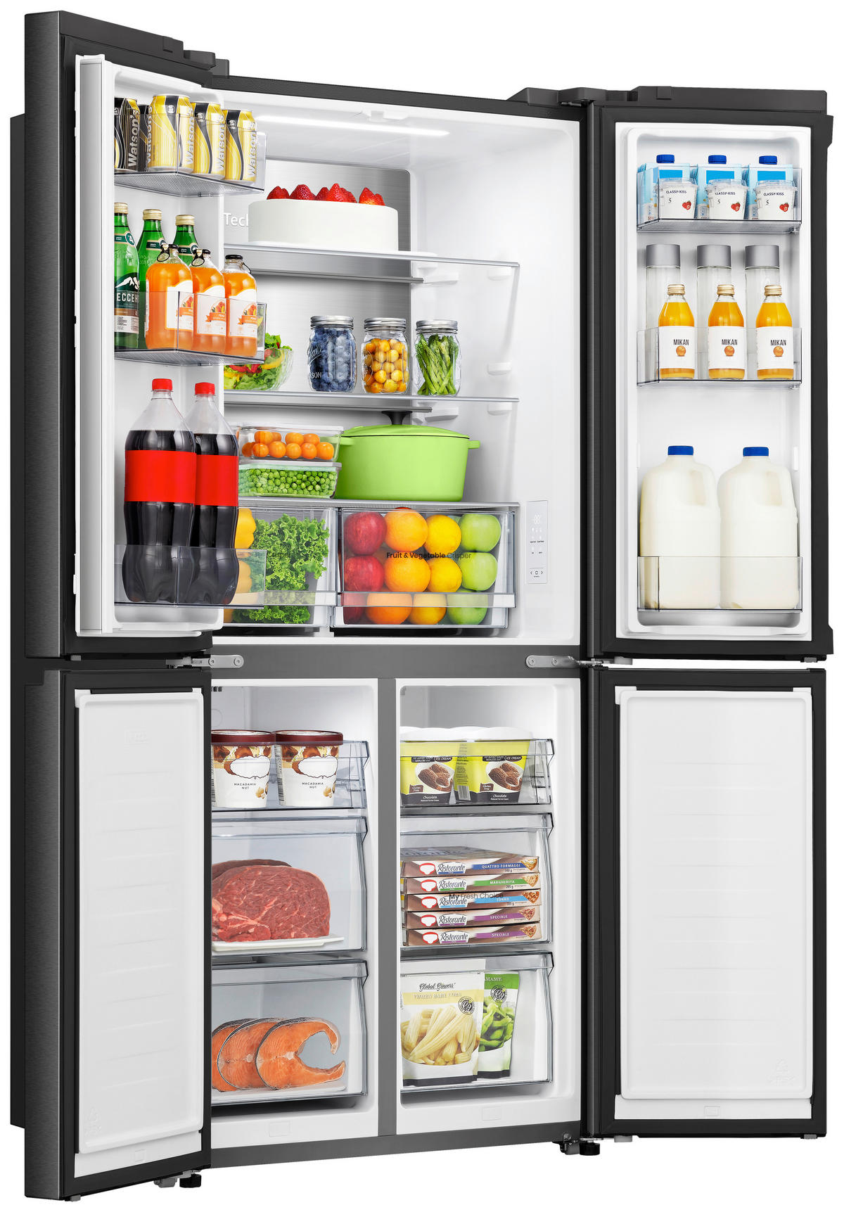 FRENCH-DOOR 79,4/178,5/69,8 cm RQ5P470SAFD  - Schwarz, Basics (79,4/178,5/69,8cm) - Hisense