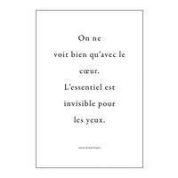 VÄGGDEKALER 50/70 cm     - vit/svart, Basics, plast (50/70cm) - Komar