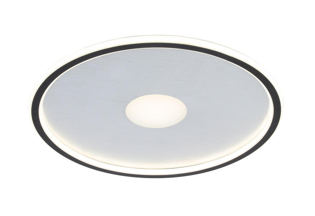 PLAFONIERĂ CU LED - alb/negru, Trend, plastic/metal (50/5cm) - Novel