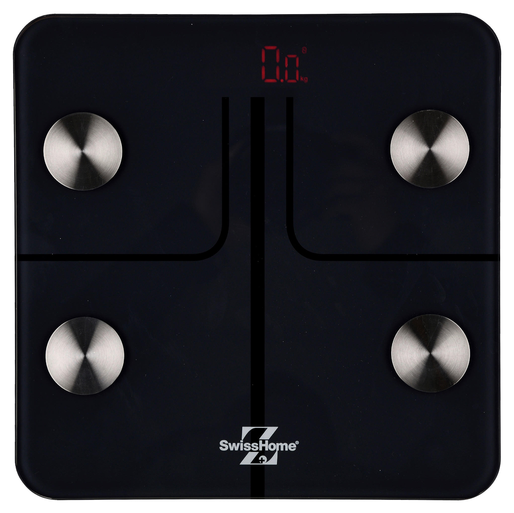 PERSONENWAAGE - Schwarz, Basics, Glas (31,5/4,5/33cm)