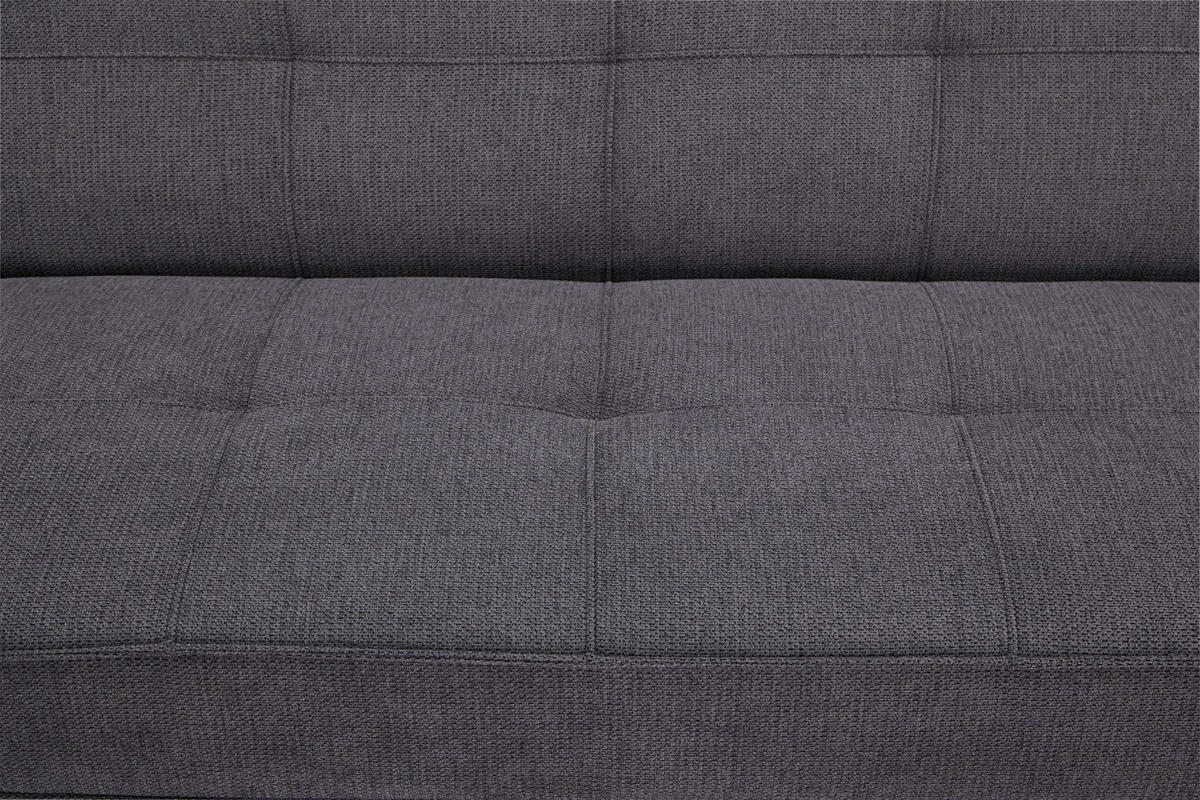 SCHLAFSOFA Webstoff Grau  - Schwarz/Grau, Design, Holz/Textil (179/77/93,5cm) - Ti'me