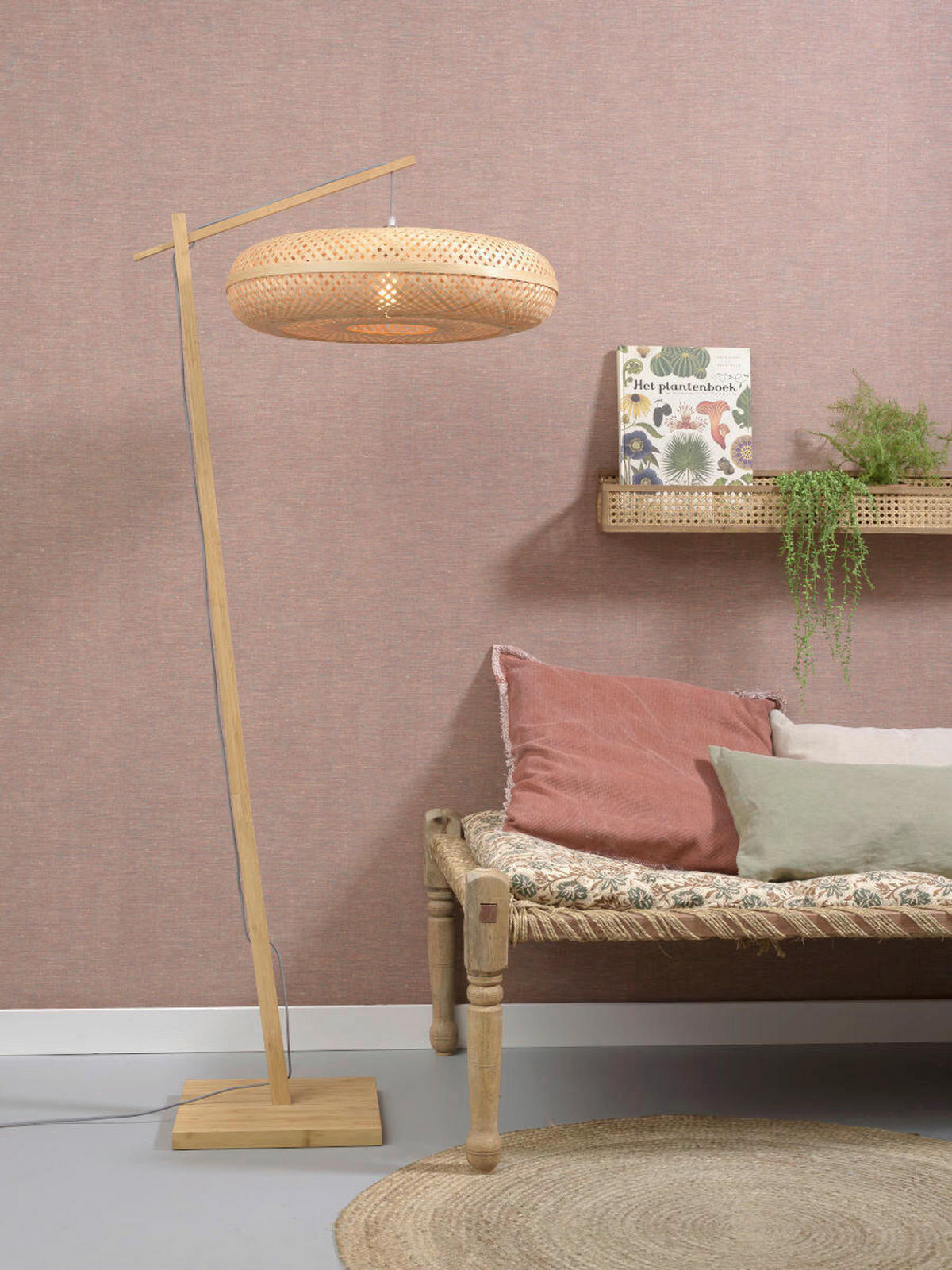 STOJACÍ LAMPA, 77/77/176 cm - přírodní barvy, Trend (77/77/176cm) - Good & Mojo