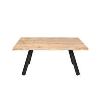 TRPEZARIJSKI STO  hrast bianco   - hrast bianco/crna, Moderno, drvo/metal (180/74/95cm)