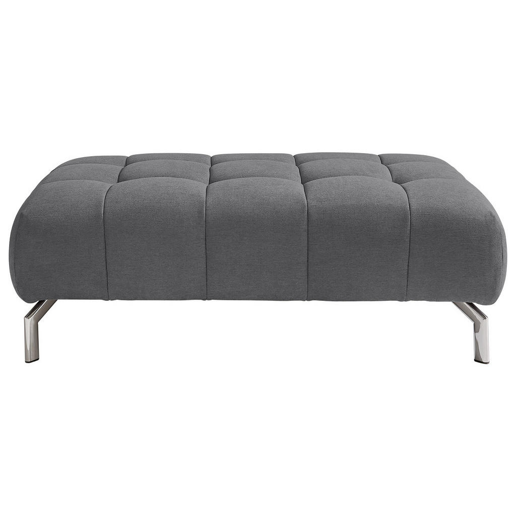 Thumbnail - Beldomo Style Hocker, Grau, Textil, Uni, rechteckig, 126x42x76 cm, Goldenes M, Stoffauswahl, Wohnzimmer, Hocker, Sitzhoc...