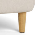CHESTERFIELD-SOFA Flachgewebe Beige  - Eichefarben/Beige, Trend, Holz/Textil (150/78/84cm) - Ambia Home