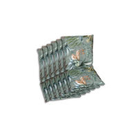 SESSELAUFLAGENSET in Braun, Grau, Grün, Graublau Blätter  - Graublau/Braun, Basics, Textil (50/7/100cm)