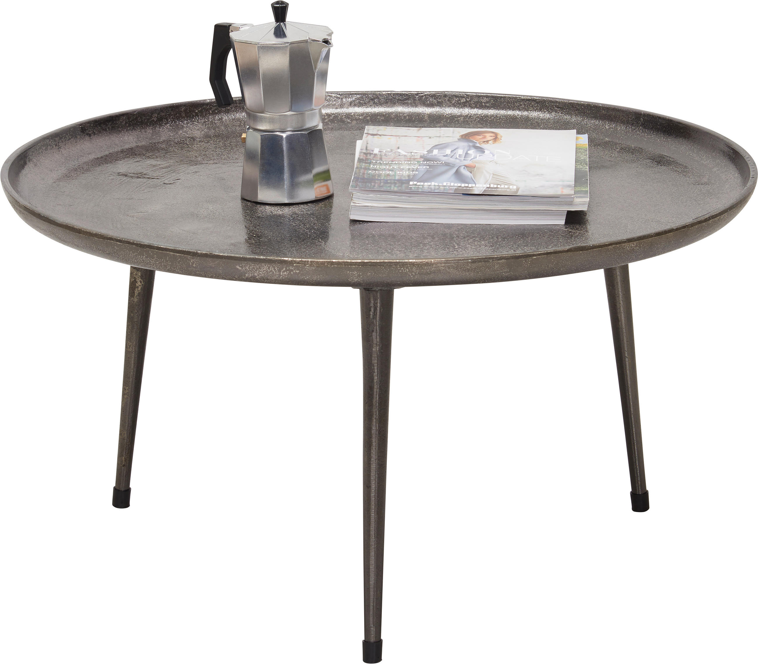 Xora KONFERENČNÝ STOLÍK, sivá, kov, 75/75/40,0 cm