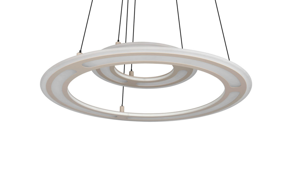 LED-HÄNGELEUCHTE Cromer 72,5/200 cm  - Beige/Grau, Design, Metall (72,5/200cm) - Trio Leuchten