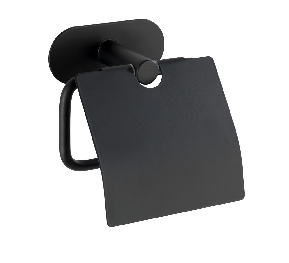 TOALETTPAPPERSHÅLLARE  i metall  - svart, Design, metall (8,8/21,2/17,8cm)