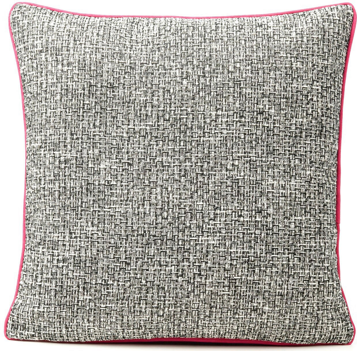 ZIERKISSEN   40/40 cm   - Pink/Schwarz, Basics, Textil (40/40cm) - Novel