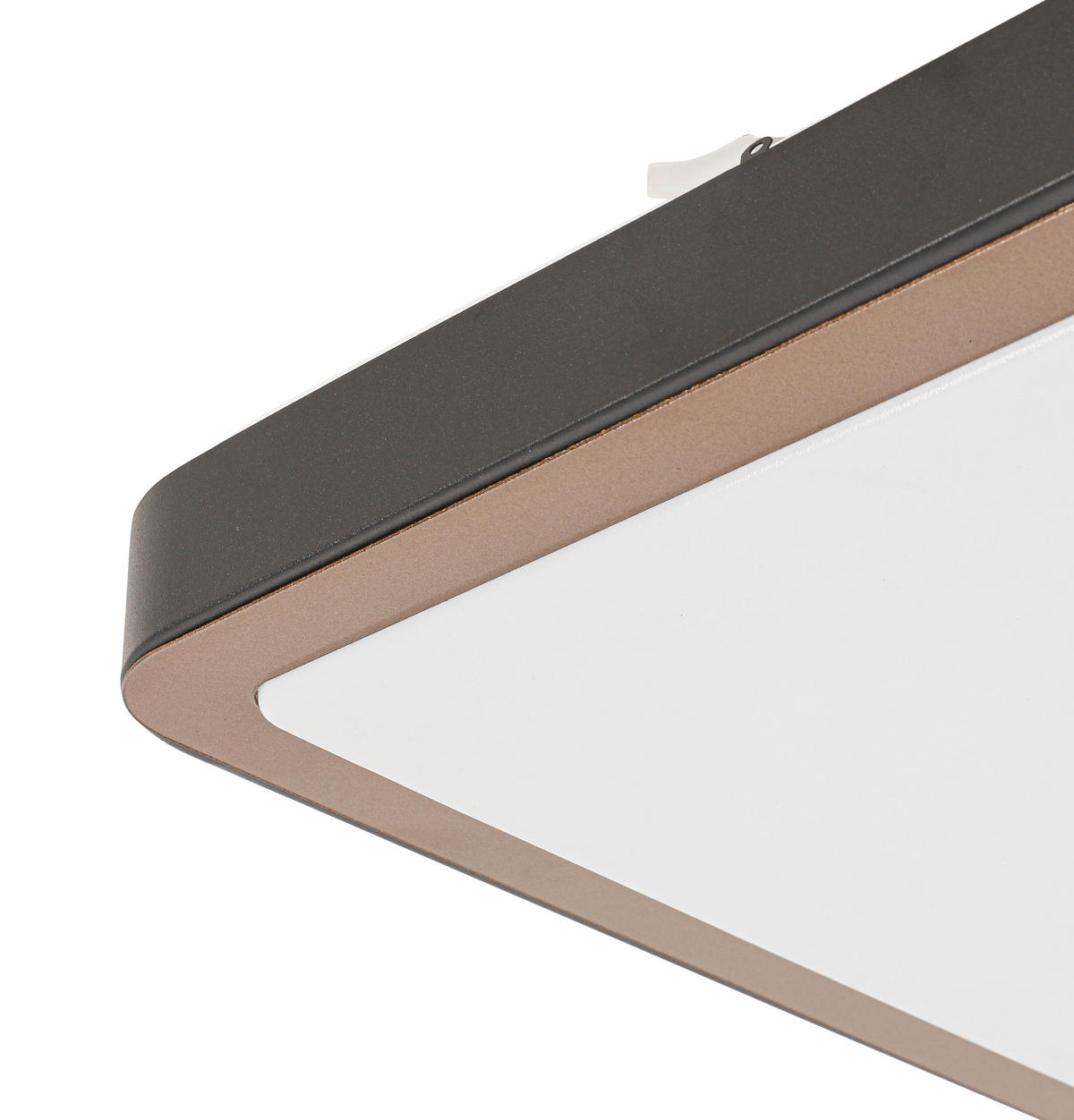 STROPNA LED-SVETILKA   24 W/2200 lm/3000 K/220-240 V/ - črna/bela, Basics, kovina/umetna masa (37/37/8cm) - Novel