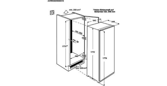 KÜHLSCHRANK 54/177,2/54,9 cm  - Weiß, Basics, Glas (54/177,2/54,9cm) - Dieter Knoll