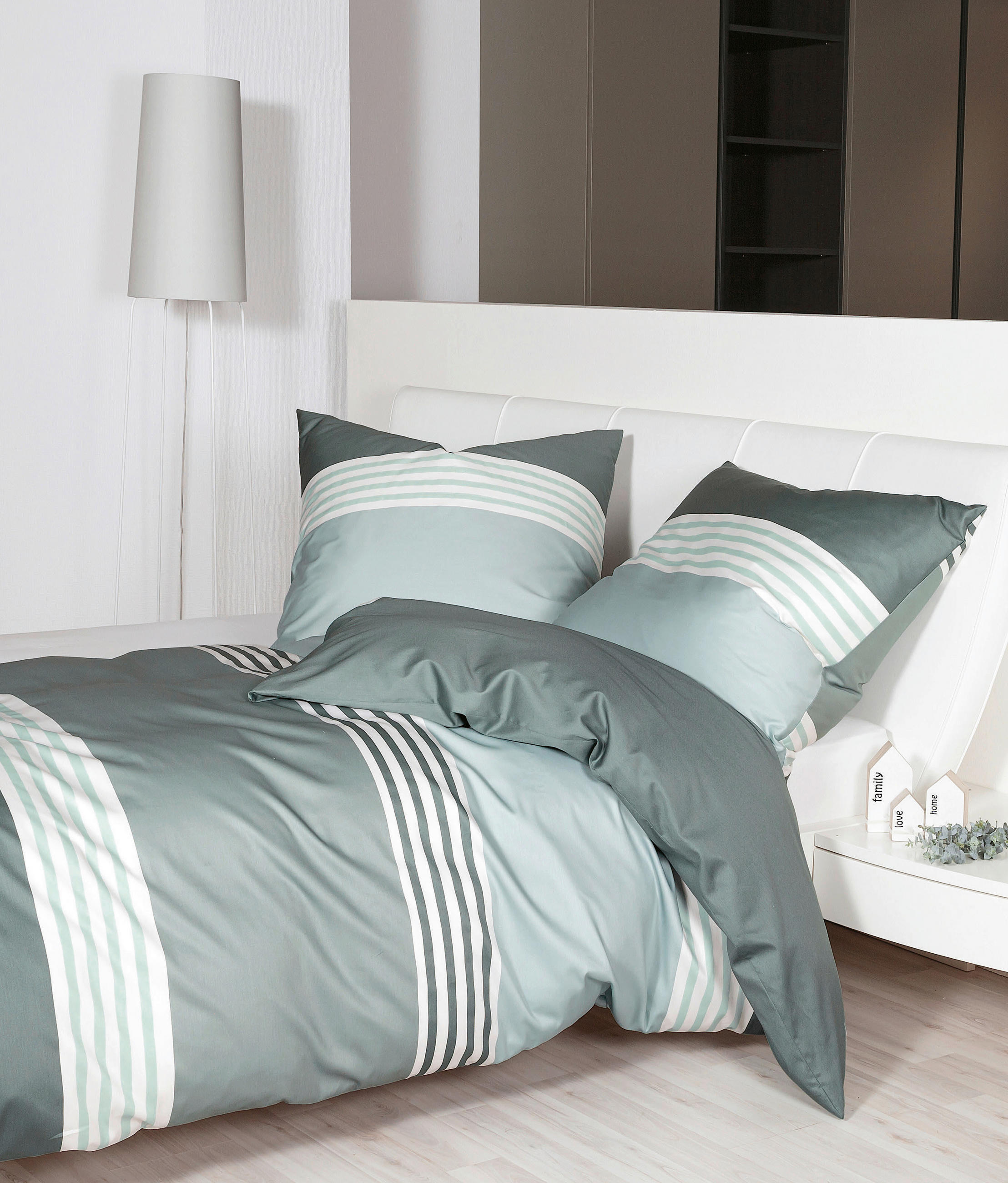 POSTELJINA 135/200 cm  PALERMO  - zelena, Konvencionalno, tekstil (135/200cm) - Janine