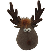 DEKORENTIER  - Braun, LIFESTYLE, Textil (23/28/15cm) - X-Mas