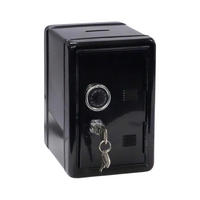 SPARDOSE  - Silberfarben/Schwarz, Trend, Metall (12/18/10,5cm) - Ambia Home