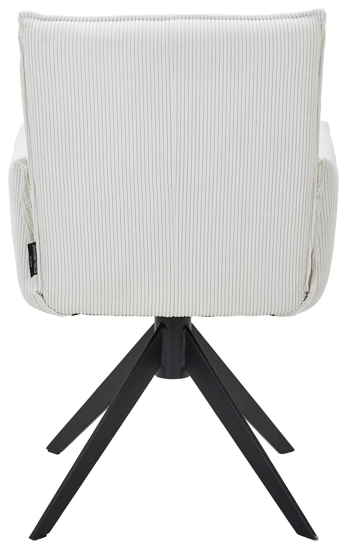 ARMLEHNSTUHL  in Eisen Cord  - Creme, Design, Textil/Metall (59/87/62cm) - Johann Jakob
