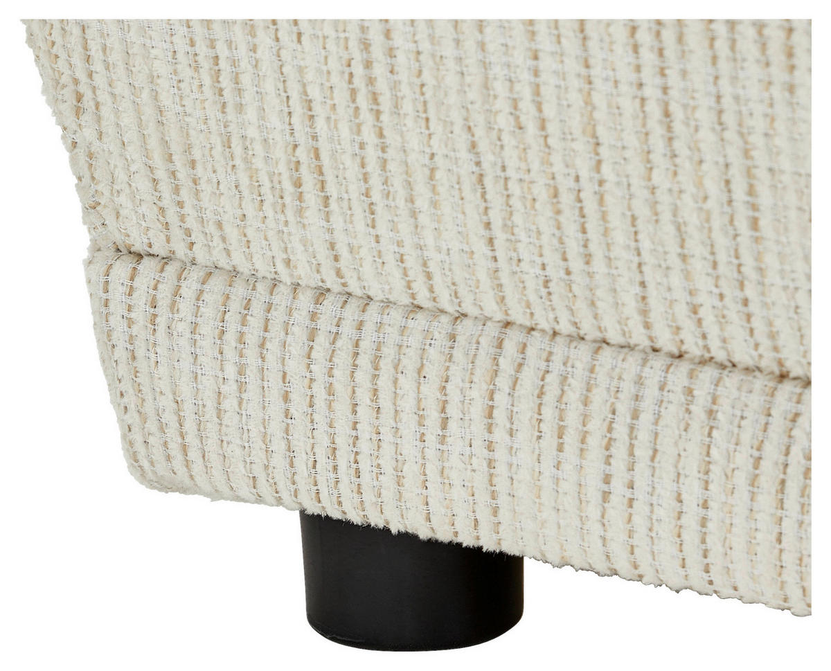 CHAISELONGUE Chenille Sandfarben  - Sandfarben/Schwarz, KONVENTIONELL, Kunststoff/Textil (171/73/93cm) - Carryhome