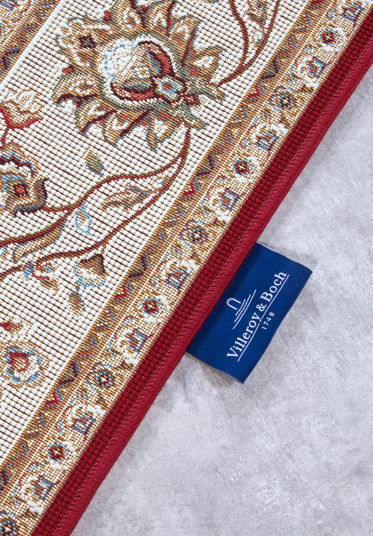 OUTDOORTEPPICH 120/180 cm Kollektion 1767 Creme, Rot  - Rot/Creme, Design, Kunststoff (120/180cm) - Villeroy & Boch